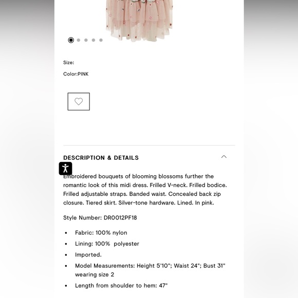 Needle and Thread pink Whimsical Tiered midi Dress - Picture 10 of 10